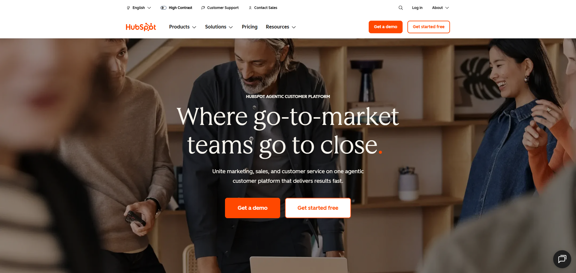 HubSpot product screenshot